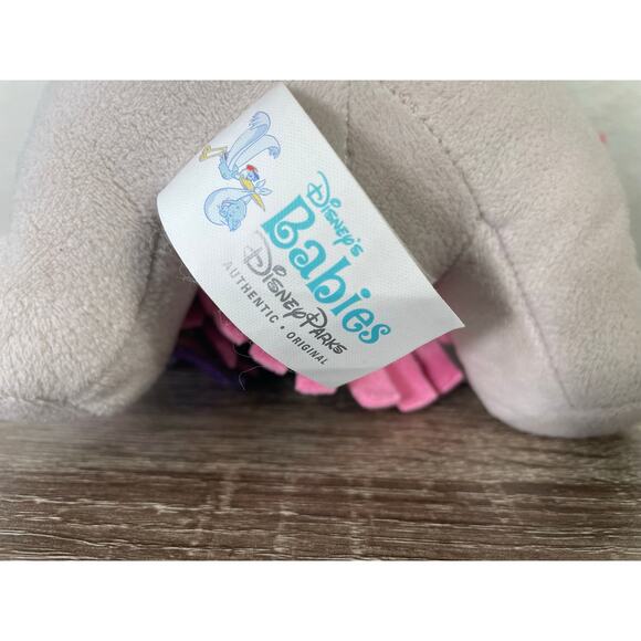 Disney Parks Babies Dumbo Plush Elephant 10" Blue Blanket Skirt Dress Authentic - Picture 2 of 10